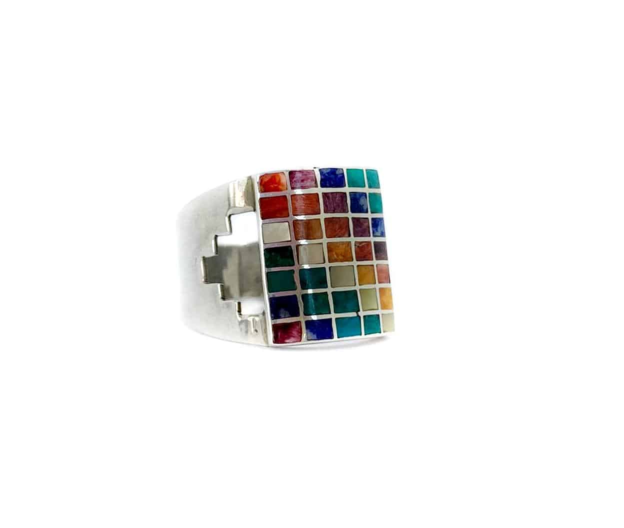 Anillo Multicolor Piedras Australes